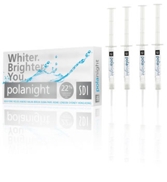 画像1: POLA NIGHT ADVANCED TOOTH WHITENING SYSTEM 22% 4PK  ポーラナイト 歯のホワイトニングジェル 4本 ホームホワイトニング (1)